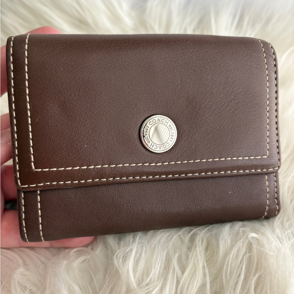 Coach Dark Brown Vintage Leather Wallet
